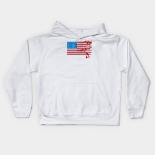 US Flag - USCM Arms - USA Kids Hoodie